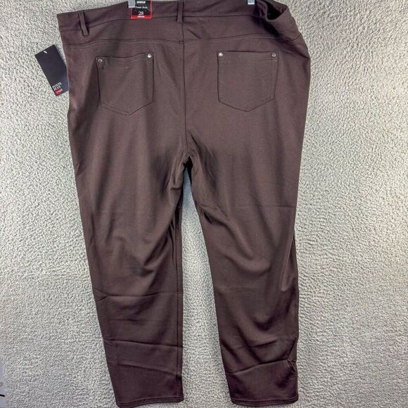 New Avenue Ponte Jeans Womens 28 Average Brown High Rise Stretch Office NWT $60 - Picture 5 of 16